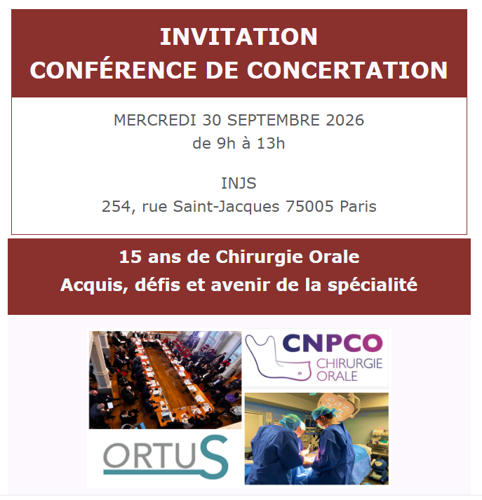 Conférence de concertation – 15 ans de Chirurgie Orale –